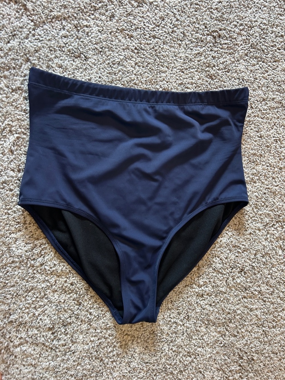 Mazu Swim High-Waist Women's Swim Bottoms - Navy